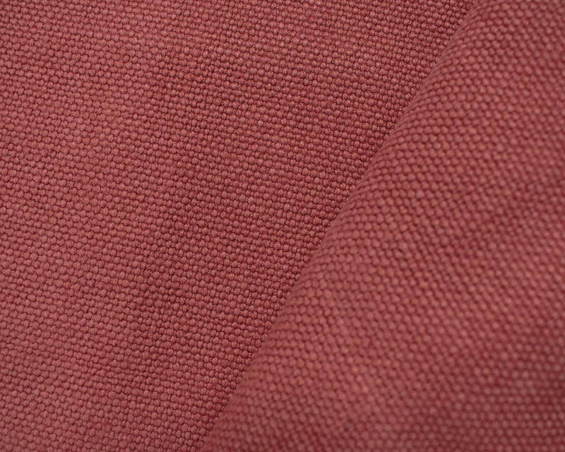 Red Washed Irish Linen Moygashel Slub Solid Canvas Woven Fabric