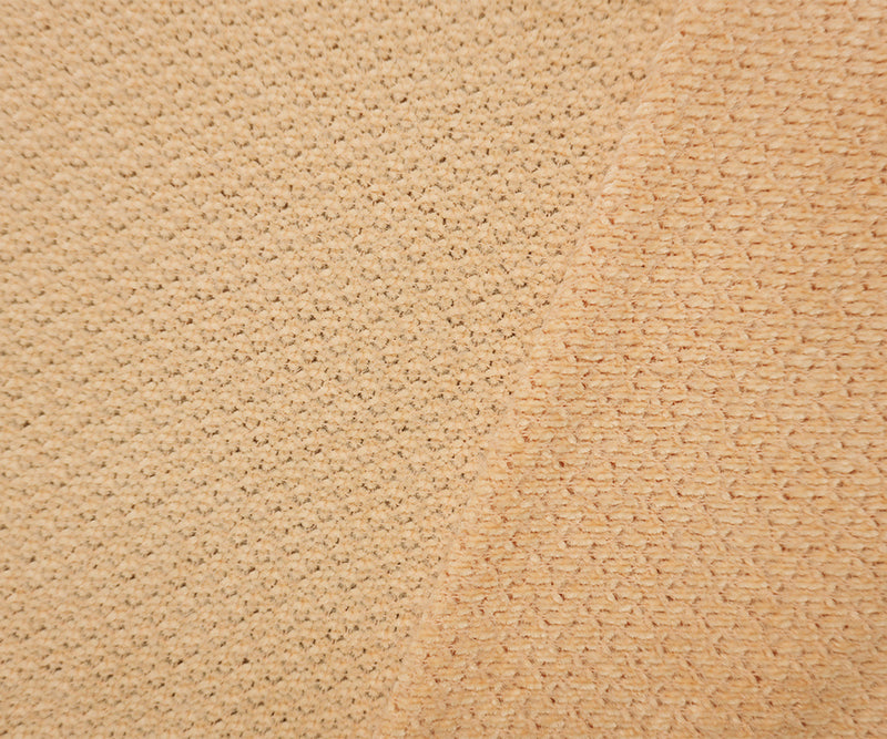 Tan Beige Poly Nylon Solid Sweater Knit Fabric