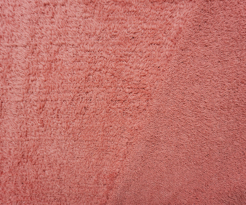 Pink Poly Spandex Stretch Solid Shaggy Sweater Knit Fabric
