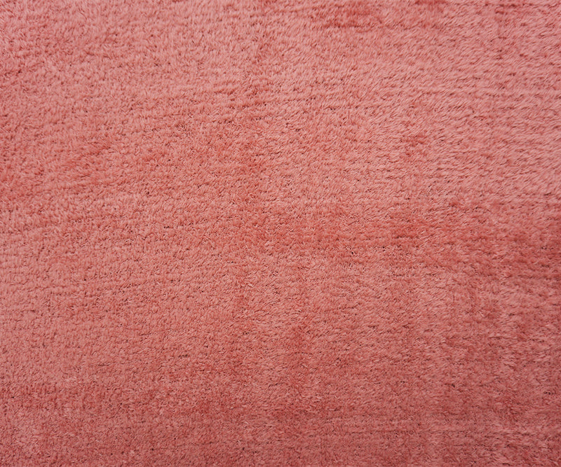Pink Poly Spandex Stretch Solid Shaggy Sweater Knit Fabric