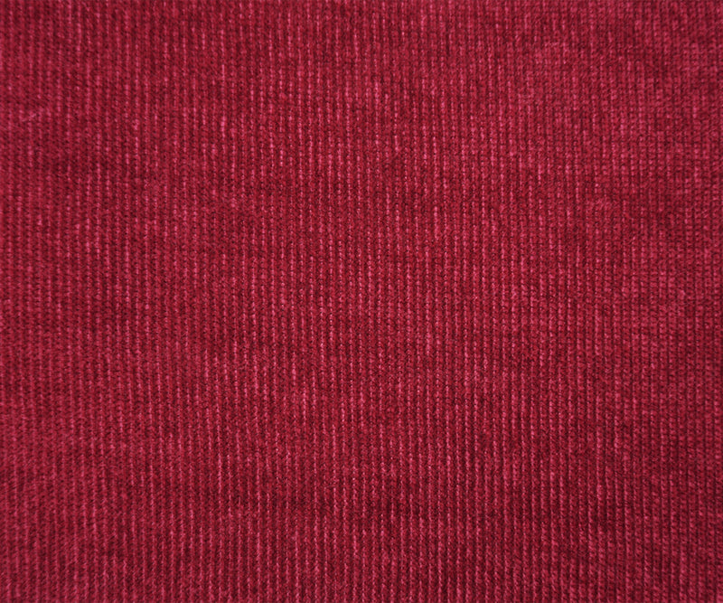 Red Poly Solid Chenille Solid Jersey Sweater Knit Fabric