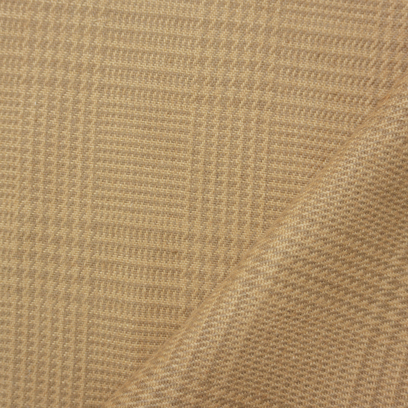 Brown Washed Linen Glen Plaid Home Decorating Fabric