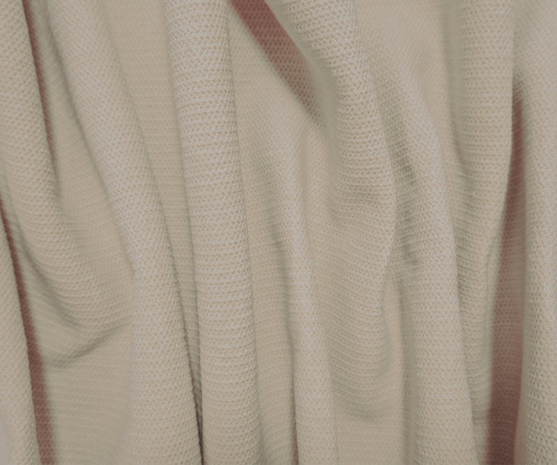 Light Beige Cotton Textured Dobby Woven Home Decorating Fabric