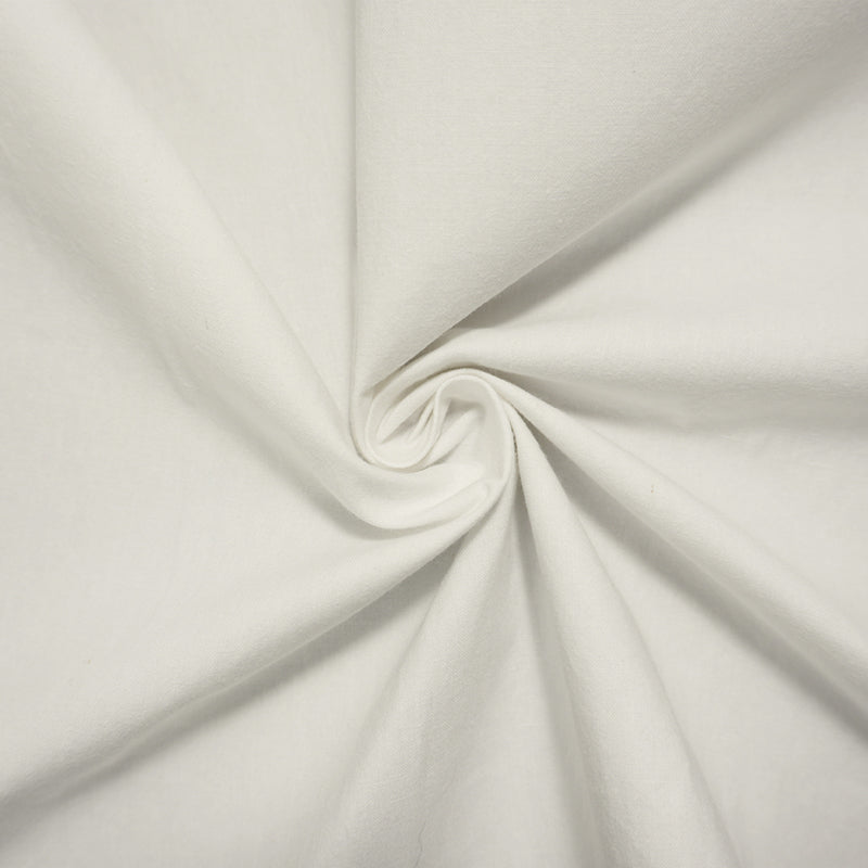 White Cotton Solid Woven Home Decorating Fabric