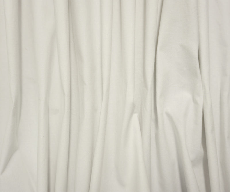 White Cotton Solid Woven Home Decorating Fabric
