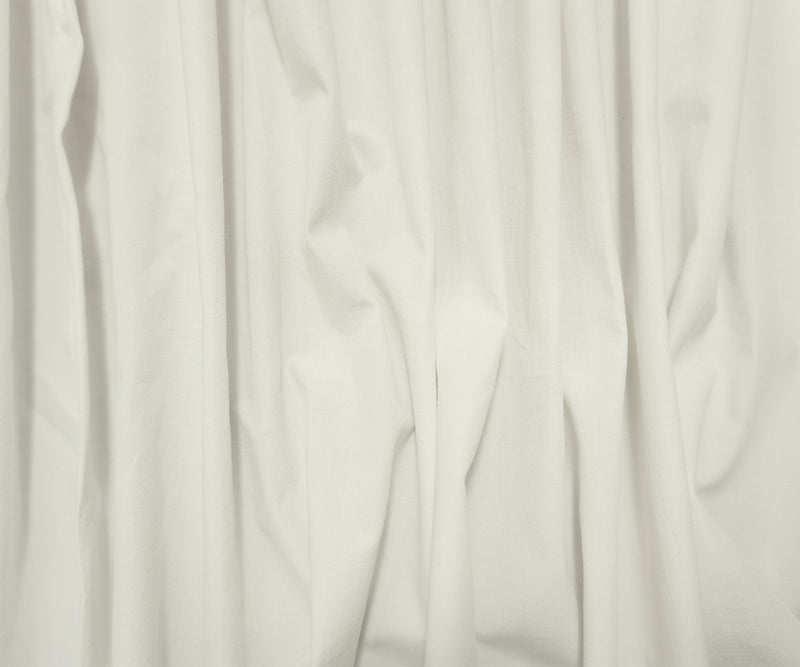 White Cotton Solid Woven Home Decorating Fabric