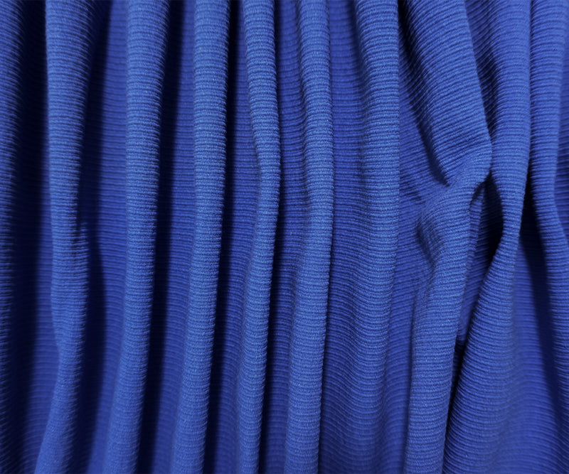 Cobalt Blue Cotton Textured Ottoman Woven Home Decorating Fabric