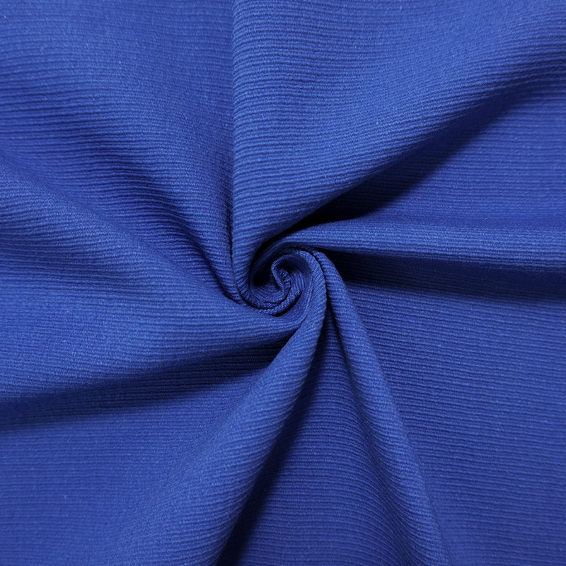 Cobalt Blue Cotton Textured Ottoman Woven Home Decorating Fabric