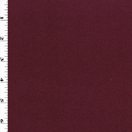 Burgundy/Plum Tubular 1x1 Rib Knit Fabric