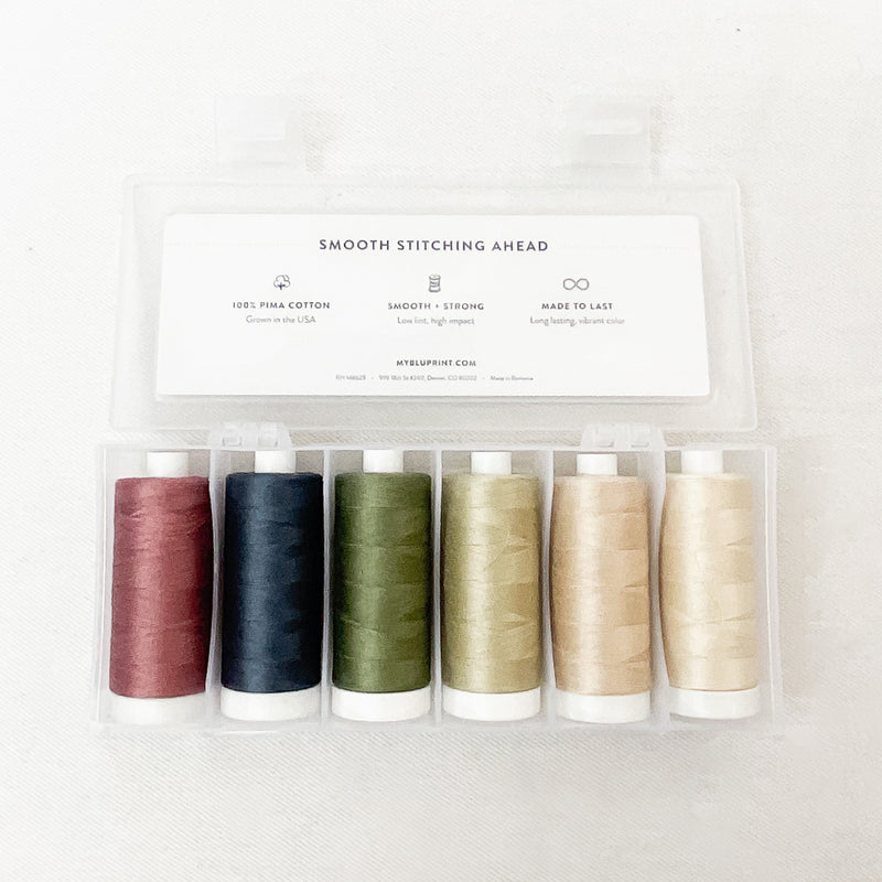 Craftsy Stash Builder Pima Thread Set Bundle Secret Garden Collection 6 spools