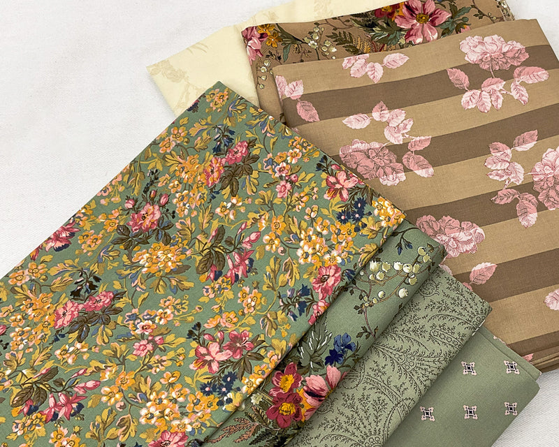 Boundless Coordinated Stash Builder Bundle - Conservatory - various print fabrics 10 1/4 yards total