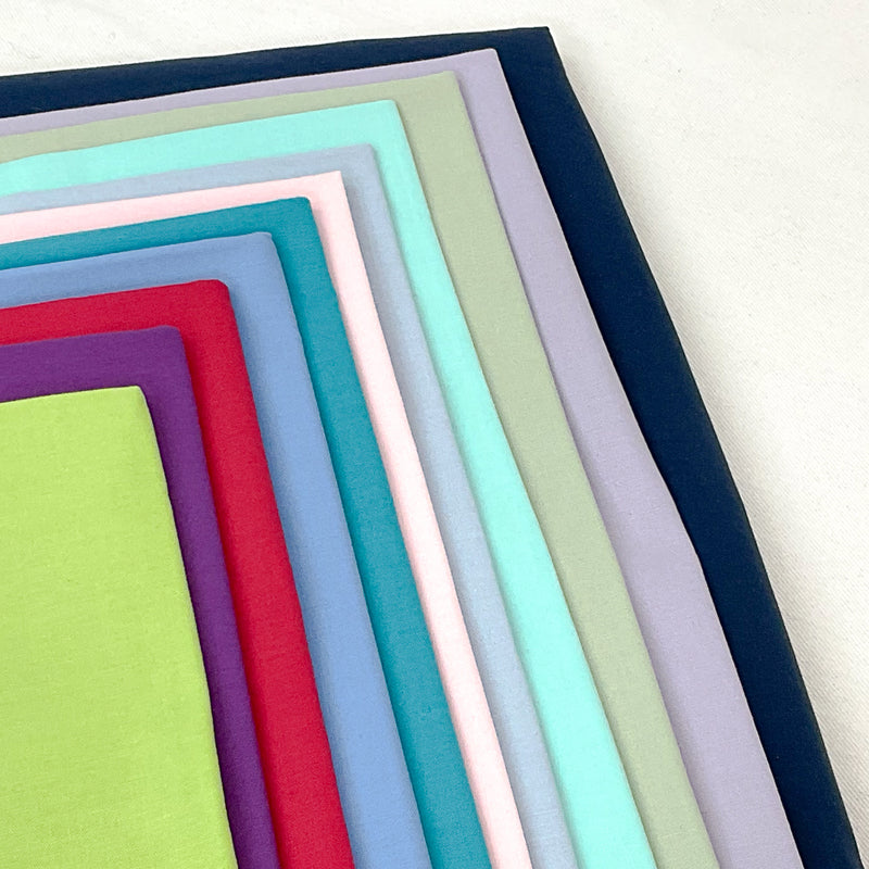 Boundless Coordinated Stash Builder Bundle - Lancaster Square - various solid fabric 16 3/4 yards total