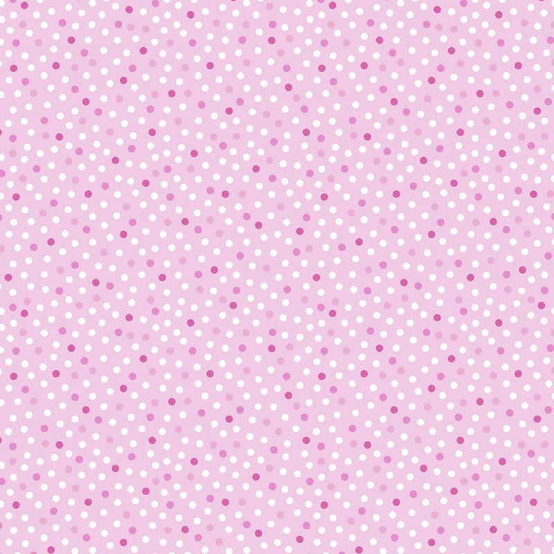 Barely Basics Lots a Dots Quilting Cuddle Blush Fabric Per Yard