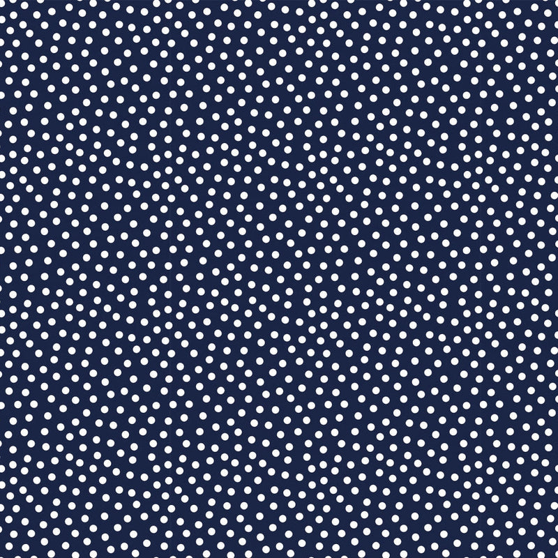 Barely Basics Lots a Dots Quilting Cuddle Navy Fabric Per Yard