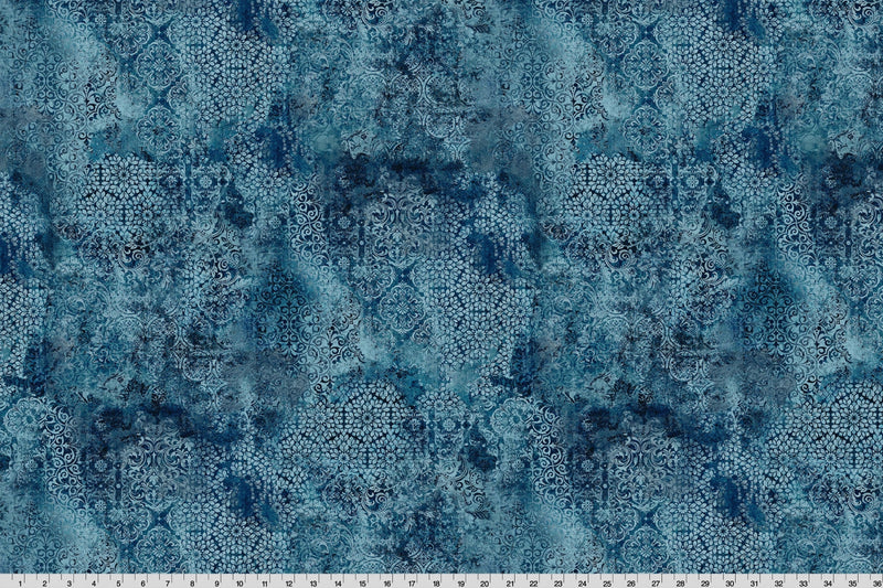 Barely Basics Stone Wash Quilting Cuddle Dark Sea Fabric Per Yard