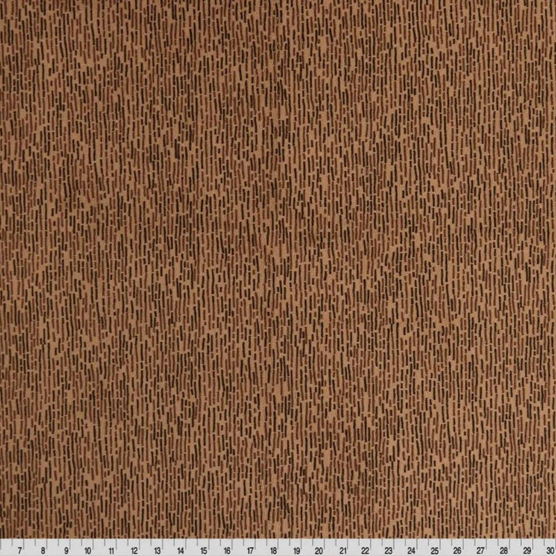 Brown Dash Cuddle Extra Wide Fabric per yard