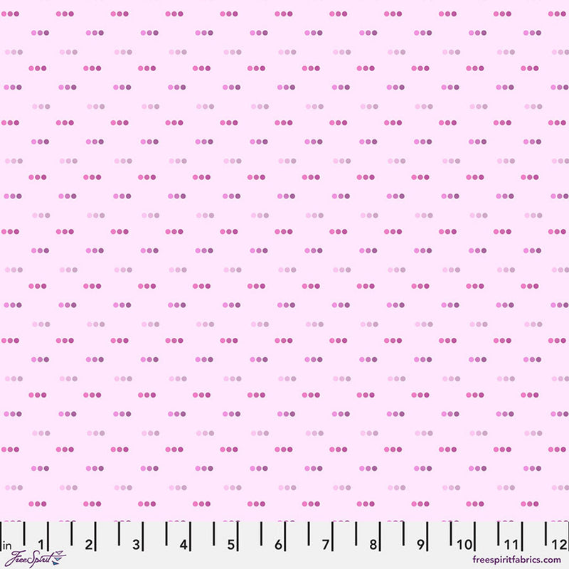Bubblegum Dotty Cotton 44"/45" Fabric Per Yard