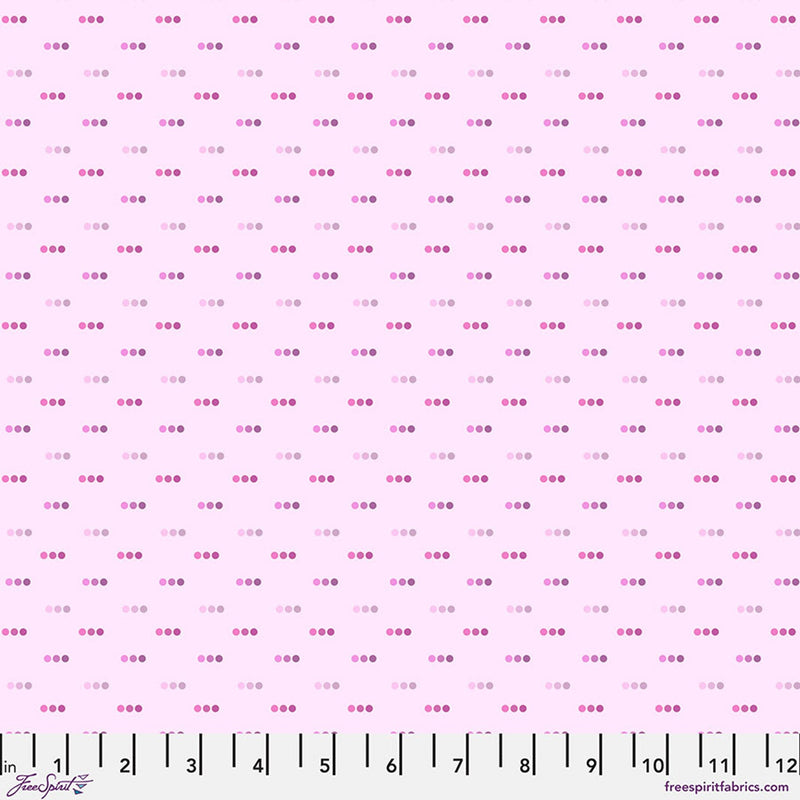 Bubblegum Dotty Cotton 44"/45" Fabric Per Yard