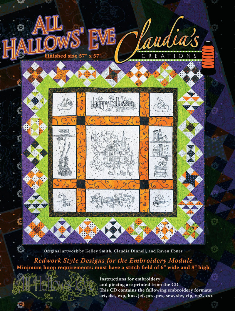 CD All Hallows Eve Machine Embroidery