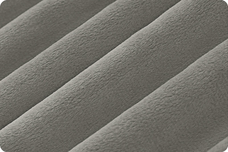 Charcoal Cuddle 3 58/60" Solid Minky Fabric Per Yard