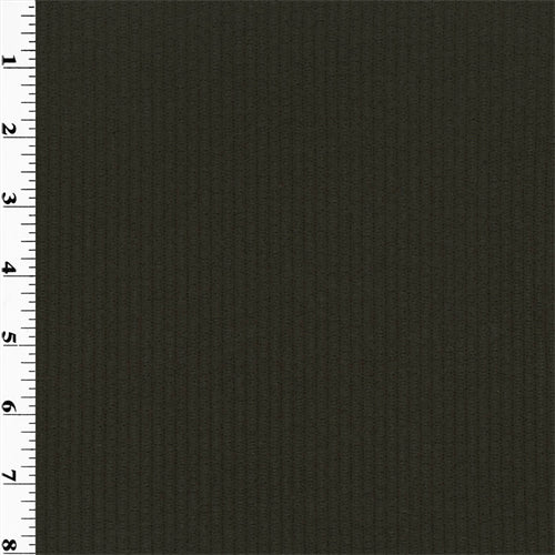 Italian Ribbed Sweater Fleece - Bay Leaf Green Fabric