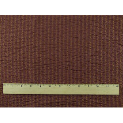 3 YD PC-Amber/Brown Seersucker Stripe Decorating Fabric