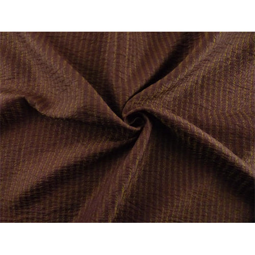 3 YD PC-Amber/Brown Seersucker Stripe Decorating Fabric