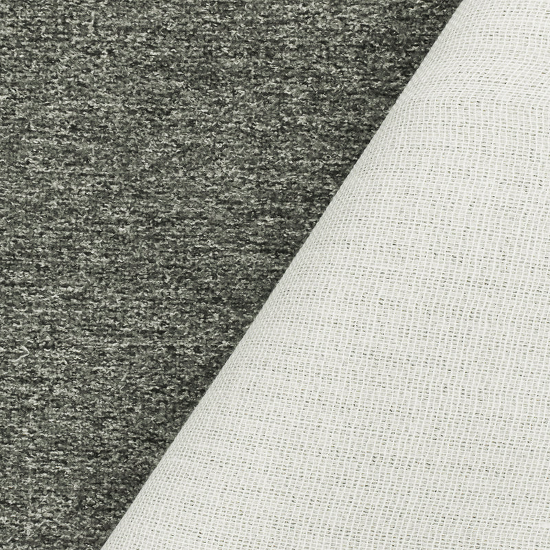 Gray Texture Poly Blend Woven Home Decorating Fabric