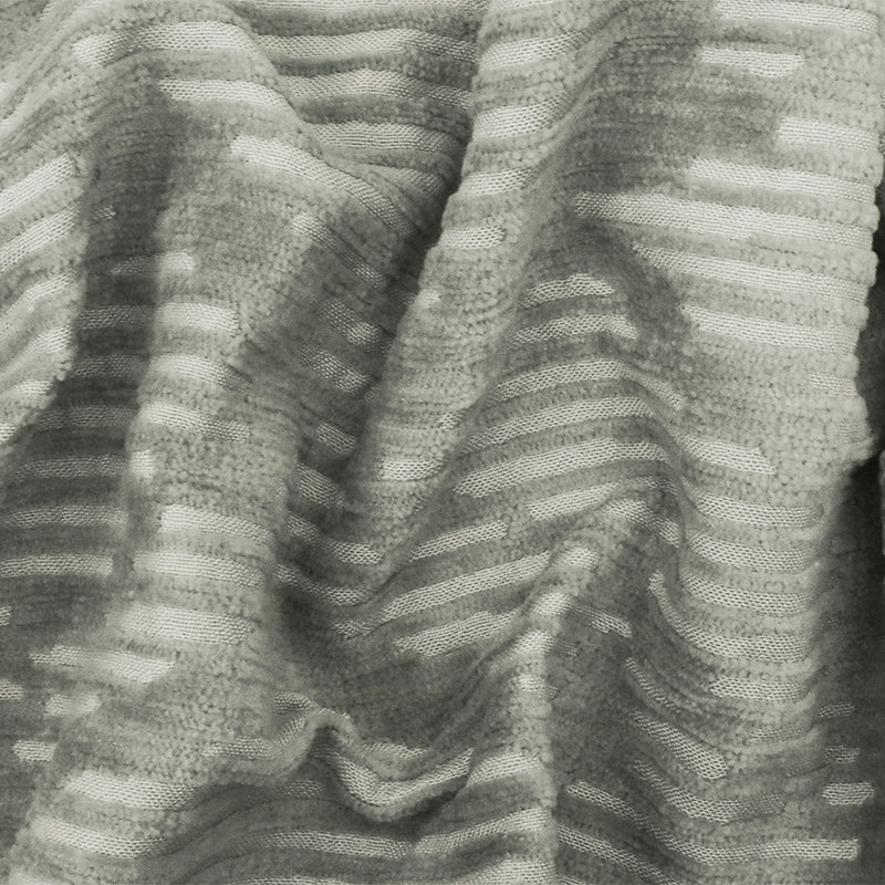 Gray Abstract Pattern Poly Acrylic Chenille Jacquard Decorating Fabric