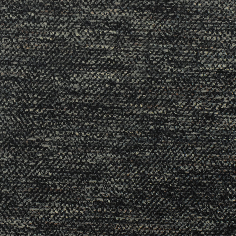 Black-Gray-Multi Texture Poly Chenille Woven Home Decorating Fabric