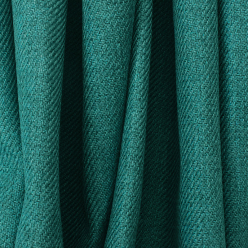 Teal Solid Poly Twill Woven Home Decorating Fabric