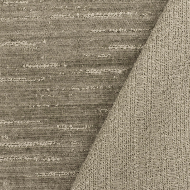 Gray-Beige Slub Poly Chenille Woven Home Decorating Fabric