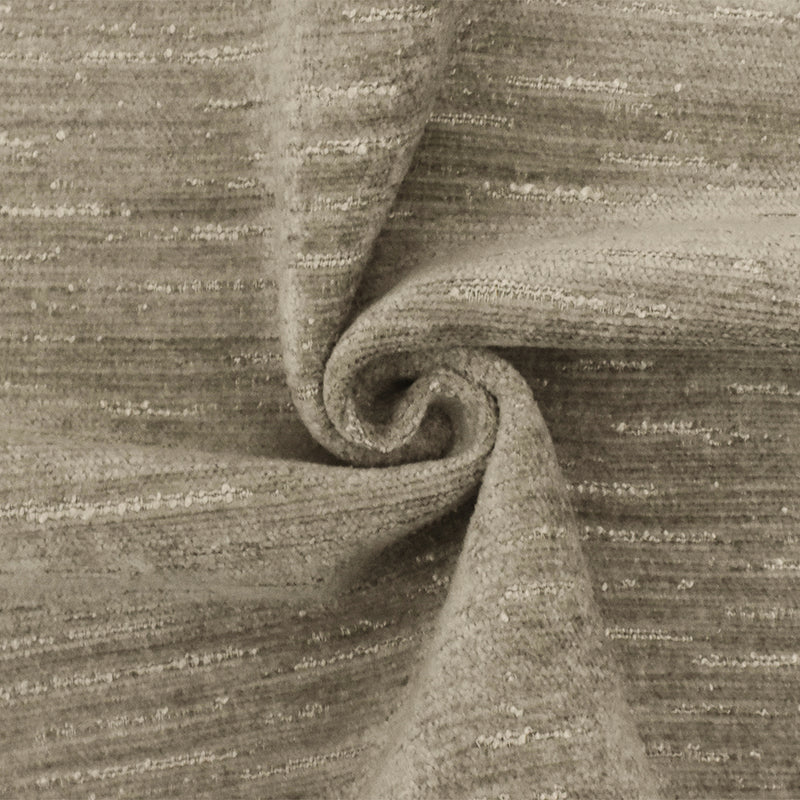 Gray-Beige Slub Poly Chenille Woven Home Decorating Fabric