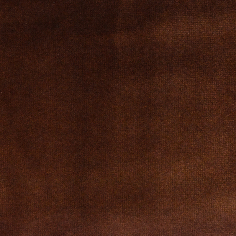 Brown Solid Cotton-Rayon Velvet Woven Home Decorating Fabric