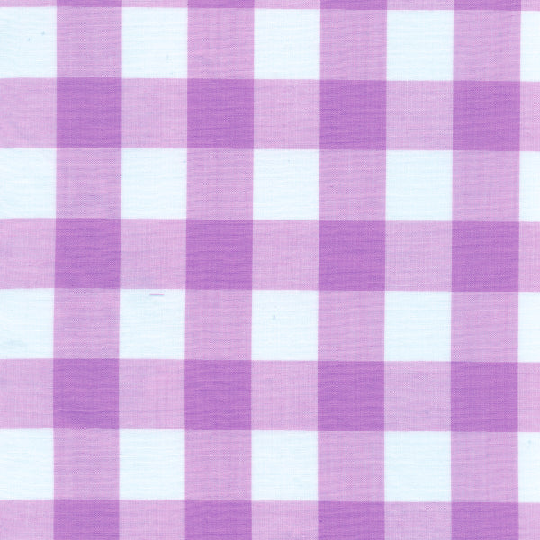 20 YD Bolt-Lilac 1 Inch Gingham Fabric