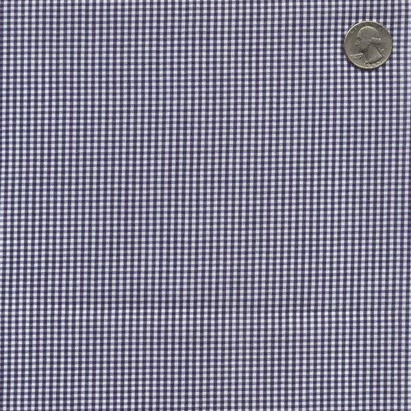 Navy 1/16 Inch Gingham Fabric - Reorderable