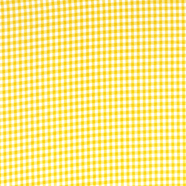 Yellow 1/8 Inch Gingham Fabric - Reorderable