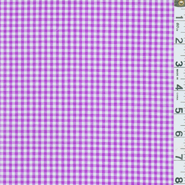 20 YD Bolt-Purple 1/8 Inch Gingham Fabric