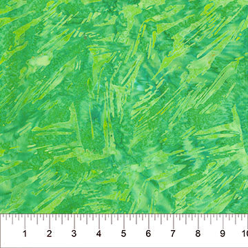 Green Brushstroke Celebration Cotton 44”/45” Fabric Per Yard