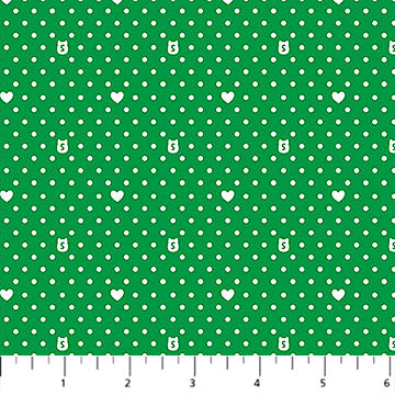 Green Coral Dot Blender Squishmallows Cotton 44"/45" Fabric Per Yard
