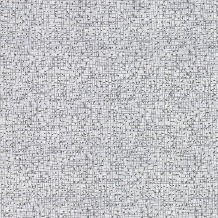 Grey Heather Thatched Cotton Wideback Fabric per yard
