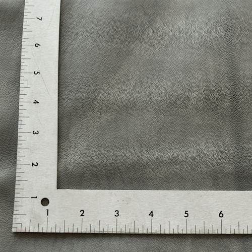Stone Gray Textured Leather Hide