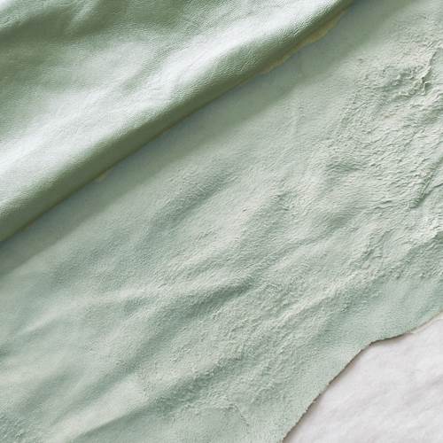 Fainted Gray Textured Leather Hide