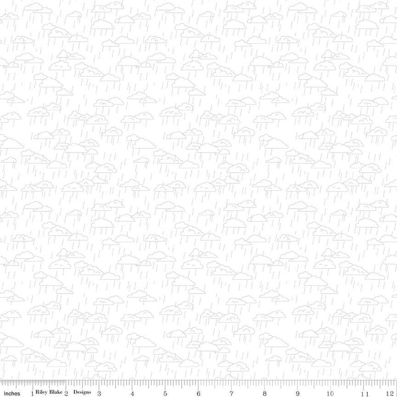 Hush Hush 5 When Skies are Gray Cotton 43"/44" Fabric Per Yard