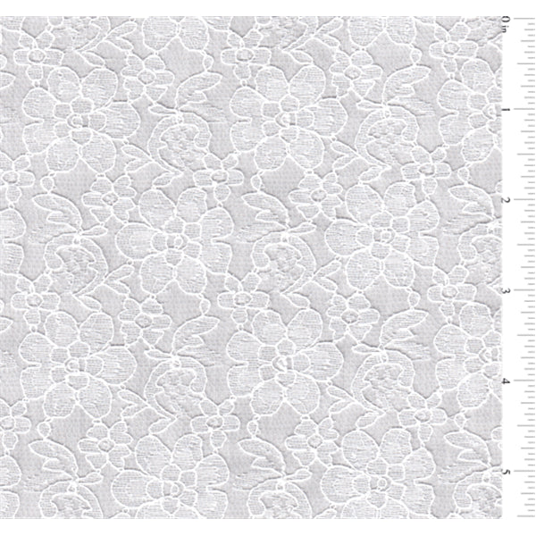 17 YD Bolt-White Lace Fabric