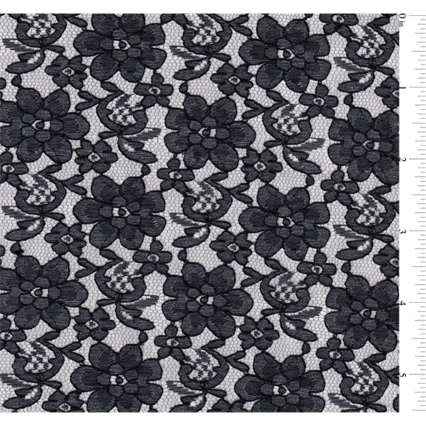 17 YD Bolt-Black Lace Fabric