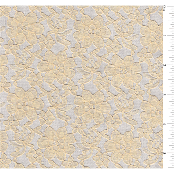 17 YD Bolt-Gold Lace Fabric