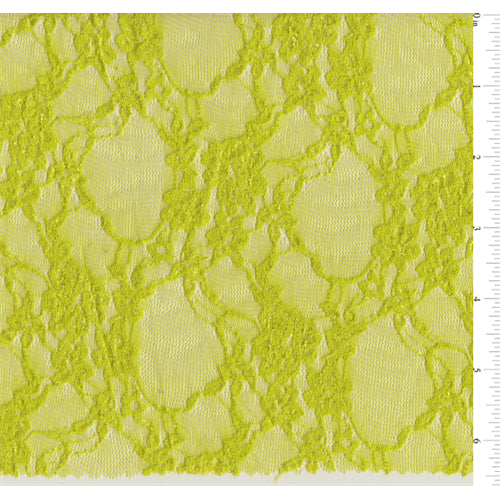 15 YD Bolt-Neon Green Stretch Lace Fabric