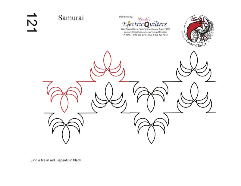 121 Samurai Pantograph by Linda V. Taylor