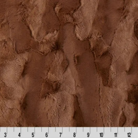 Luxe Cuddle Hide Woodland Fabric per yard